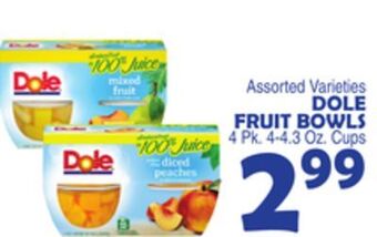 Bravo Supermarkets Dole fruit bowls offer