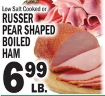 C Town Russer pear shaped boiled ham offer