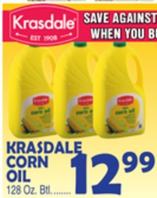 Bravo Supermarkets Krasdale corn oil offer
