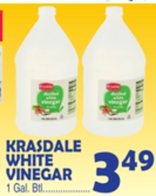 Bravo Supermarkets Krasdale white vinegar offer