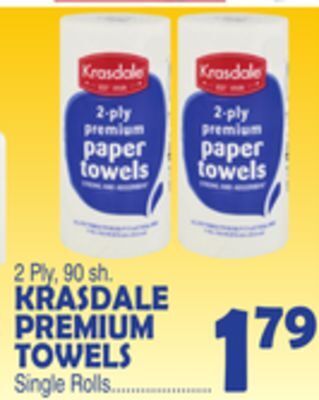Bravo Supermarkets Krasdale premium towels offer