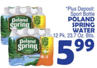 Bravo Supermarkets Poland spring water offer