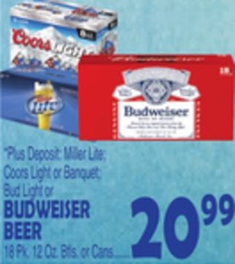 Bravo Supermarkets Budweiser beer offer