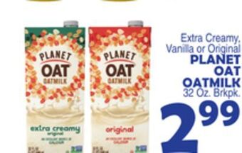 Bravo Supermarkets Planet oat oatmilk offer
