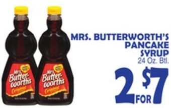 Bravo Supermarkets Mrs. butterworth's pancake syrup offer