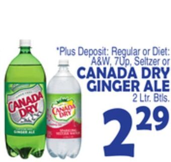 Bravo Supermarkets Canada dry ginger ale offer