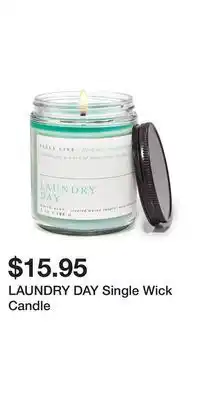 Bath & Body Works Laundry day single wick candle offer