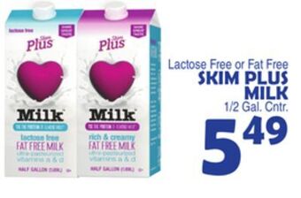 Bravo Supermarkets Skim plus milk offer