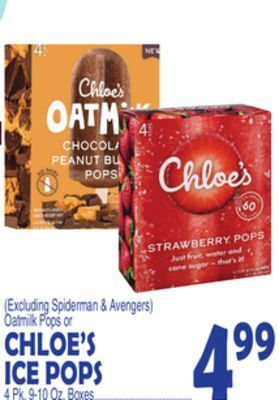 Bravo Supermarkets Chloe's ice pops offer