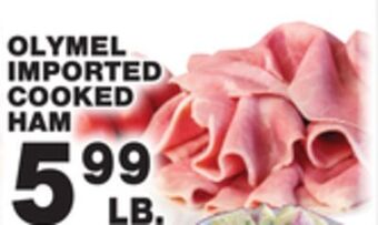 Bravo Supermarkets Olymel imported cooked ham offer