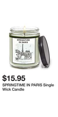 Bath & Body Works Springtime in paris single wick candle offer