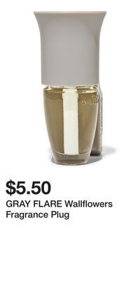 Bath & Body Works Gray flare wallflowers fragrance plug offer