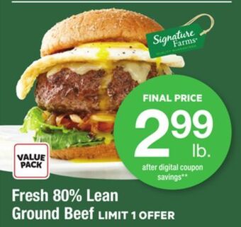 ACME Fresh 80% lean ground beef offer