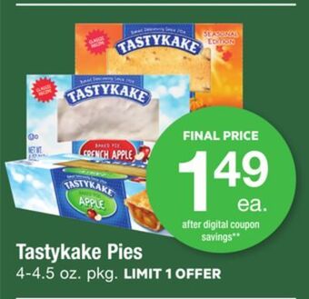 ACME Tastykake pies offer