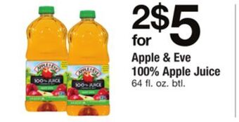 ACME Apple & eve 100% apple juice offer