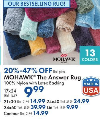 Boscov's Mohawk® the answer rug offer