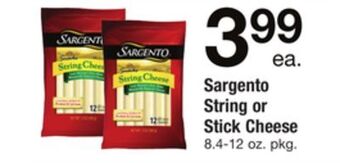 ACME Sargento string or stick cheese offer