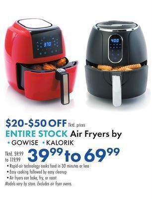 Boscov's Air fryers offer