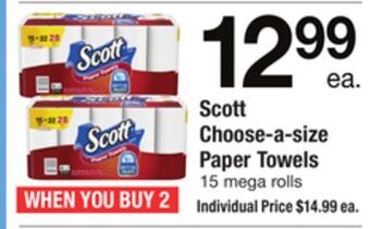 ACME Scott choose-a-size paper towels offer