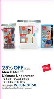 Boscov's Men hanes® ultimate underwear offer
