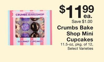 Fairway Store Market Crumbs bake shop mini cupcakes offer