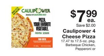 Fairway Store Market Caulipower 4 cheese pizza offer