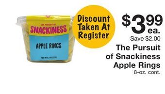 Fairway Store Market The pursuit of snackiness apple rings offer
