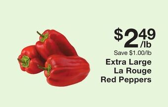 Fairway Store Market La rouge red peppers offer