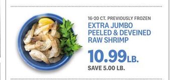 Kings Food Markets Extra jumbo peeled & deveined raw shrimp offer