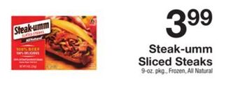 The Fresh Grocer Sliced steaks offer