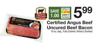 The Fresh Grocer Uncured beef bacon offer