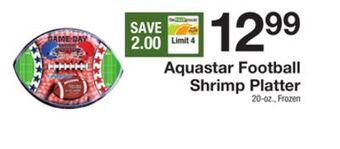 The Fresh Grocer Football shrimp platter offer