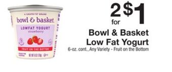 The Fresh Grocer Low fat yogurt offer