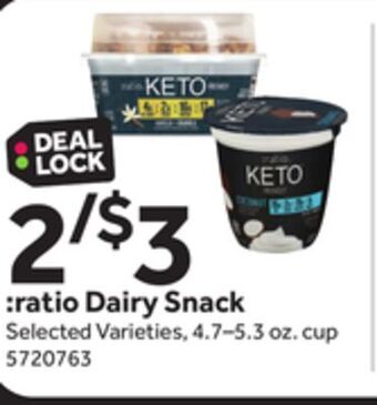 Stop&Shop Ratio dairy snack offer