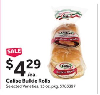 Stop&Shop Calise bulkie rolls offer