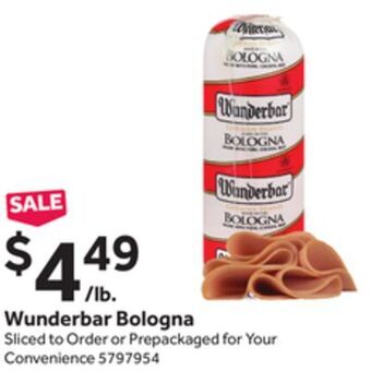 Stop&Shop Wunderbar bologna offer