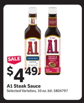 Stop&Shop A1 steak sauce offer