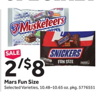 Stop&Shop Mars fun size offer