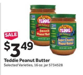 Stop&Shop Teddie peanut butter offer