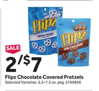 Stop&Shop Flipz chocolate covered pretzels offer