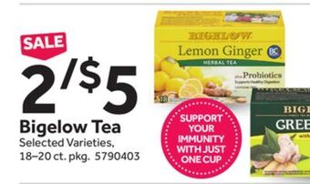 Stop&Shop Bigelow tea offer