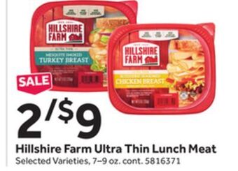 Stop&Shop Hillshire farm ultra thin lunch meat offer