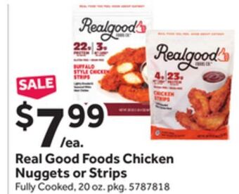 Stop&Shop Real good foods chicken nuggets or strips offer