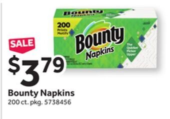 Stop&Shop Bounty napkins offer