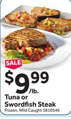 Stop&Shop Tuna or swordfish steak offer