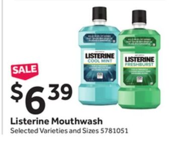 Stop&Shop Listerine mouthwash offer