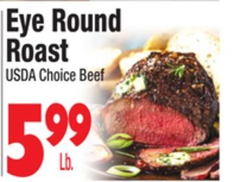 King Kullen Eye round roast offer