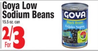 King Kullen Goya low sodium beans offer
