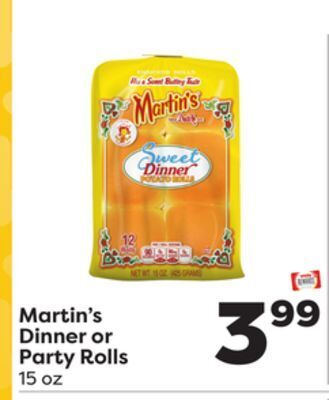 Weis Markets Martin's dinner or party rolls offer