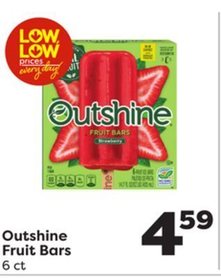 Weis Markets Outshine fruit bars offer